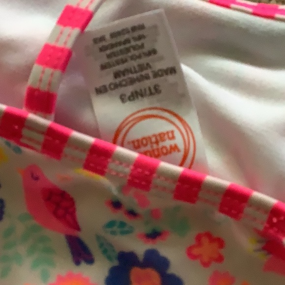 Wonder nation tankinis 3T & 4T pink floral stretchy great condition l price - Picture 6 of 7